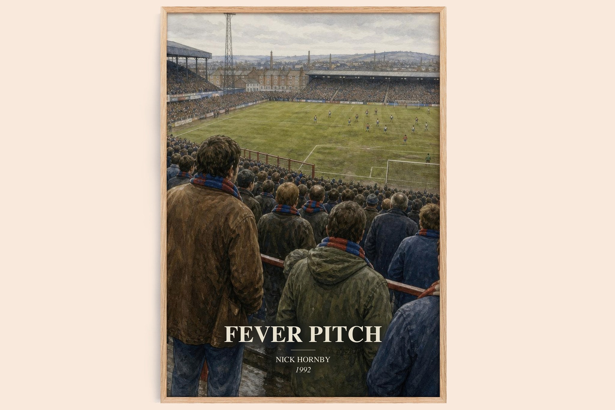 Fever Pitch Book Watercolour Illustration by Nick Hornby