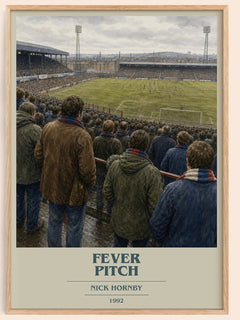 Fever Pitch book cover book poster by Nick Hornby – framed literary art print