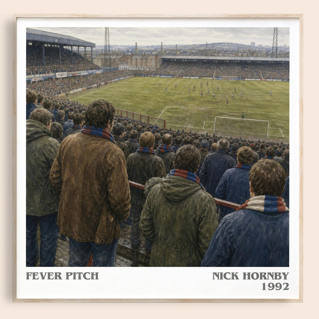Fever Pitch literary book poster by Nick Hornby – framed literary art print