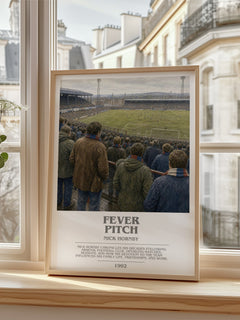 Fever Pitch bookish poster colour and style options – Nick Hornby book art