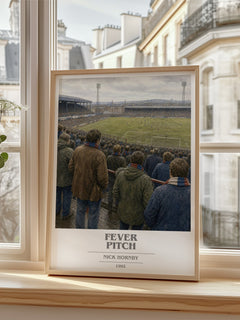 Fever Pitch book cover poster colour and style options – Nick Hornby book art