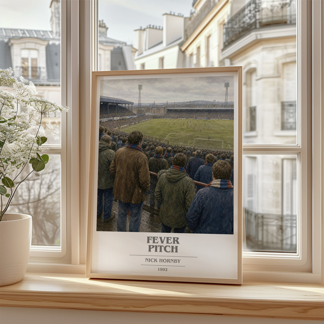 Fever Pitch book cover poster colour and style options – Nick Hornby book art