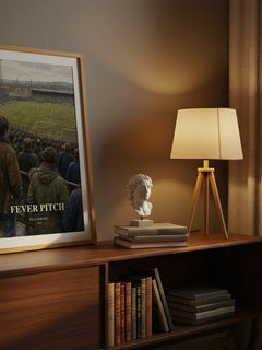 Fever Pitch watercolour print on bookshelf – Nick Hornby fan gift