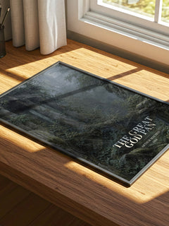 The Great God Pan watercolour book poster framed on wall – horror wall art