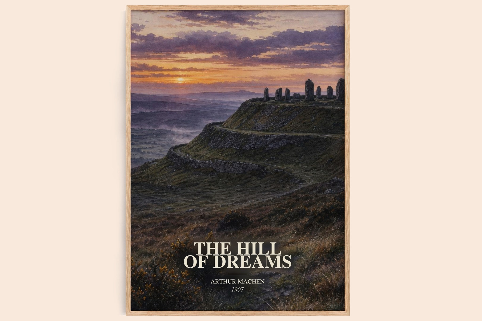 The Hill of Dreams Book Watercolour Illustration by Arthur Machen