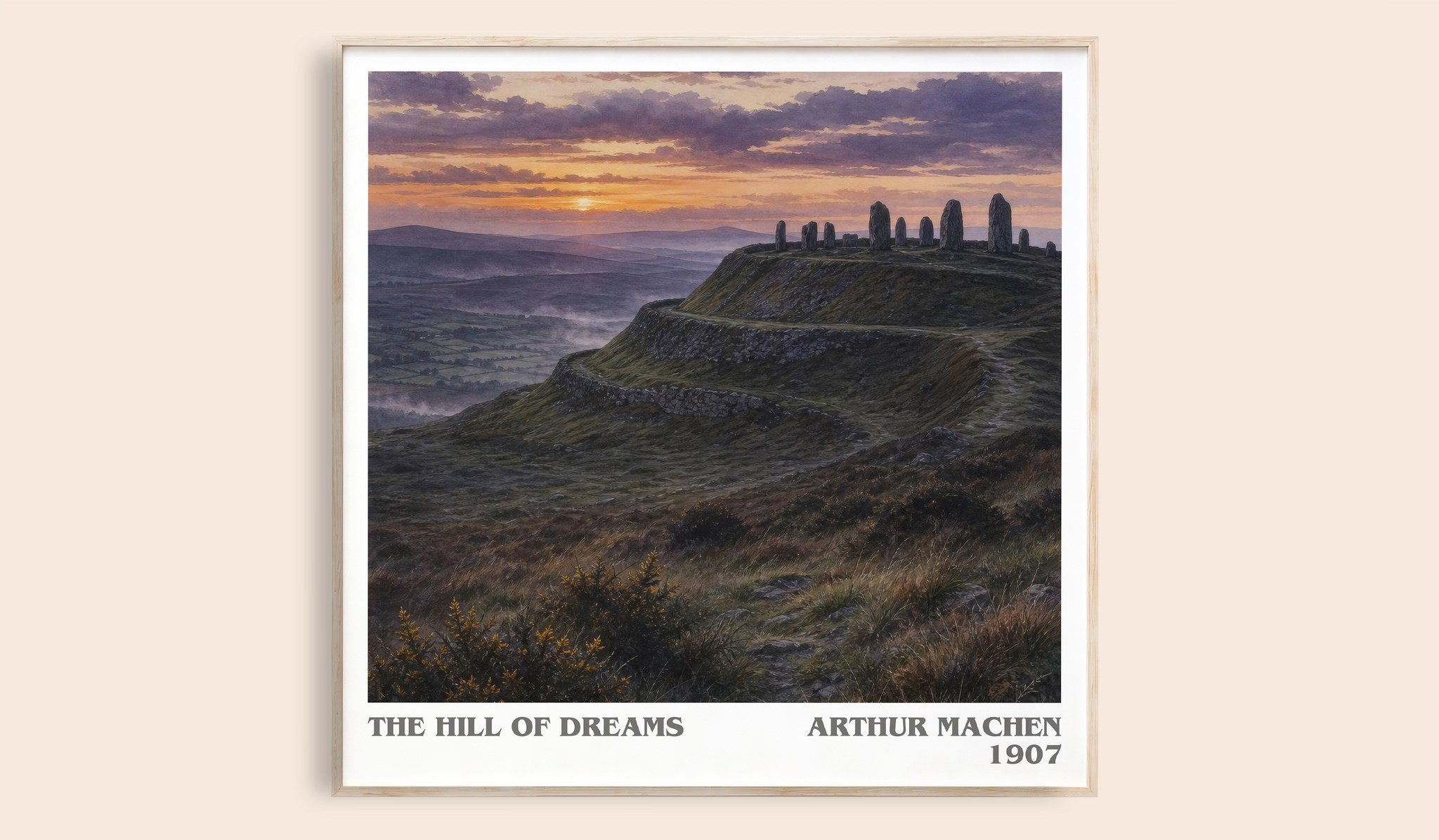 The Hill of Dreams Literary Art Print by Arthur Machen
