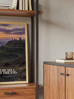 The Hill of Dreams book watercolour illustration paper finish options – matte satin gloss