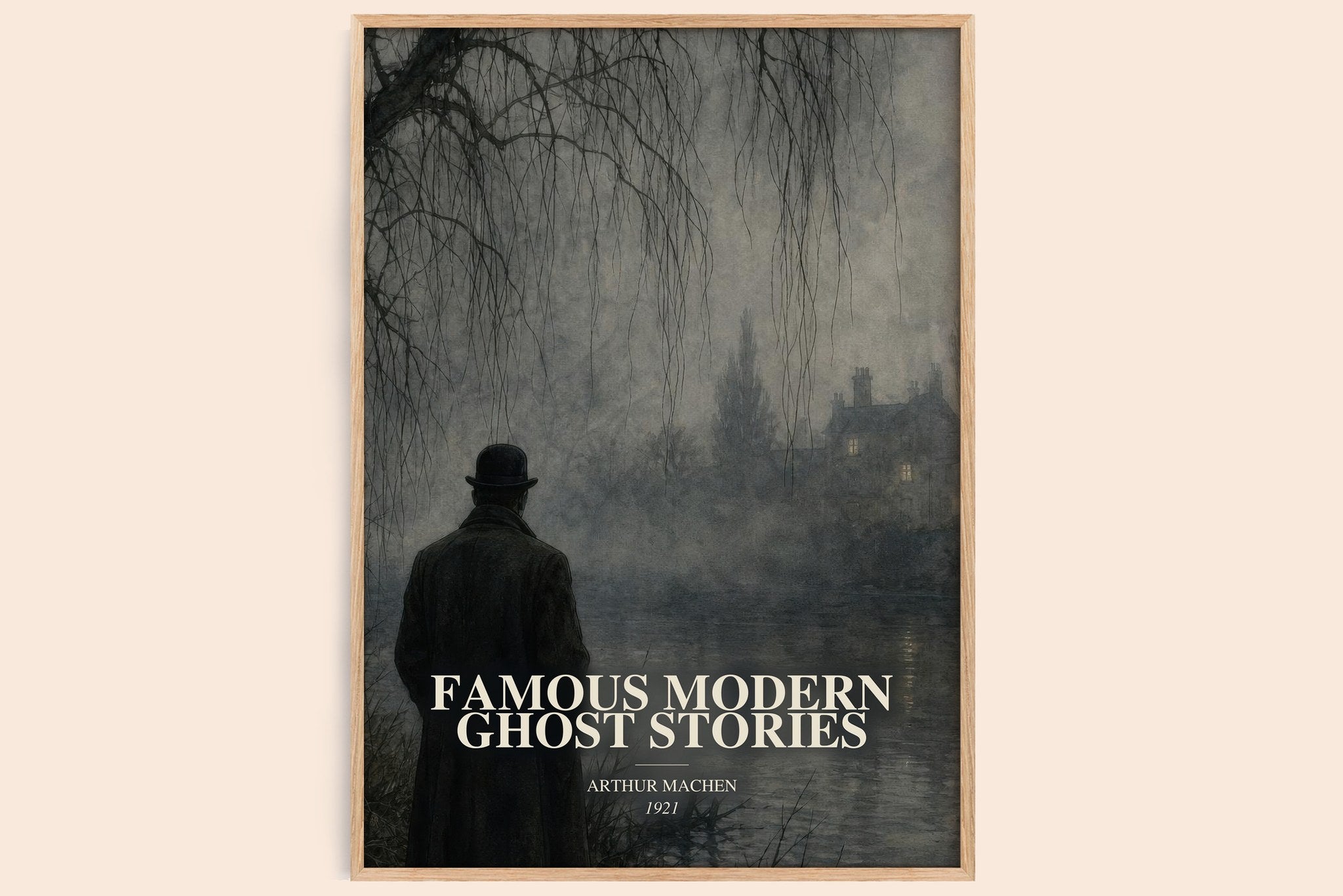 Famous Modern Ghost Stories Book Watercolour Illustration by A. Machen