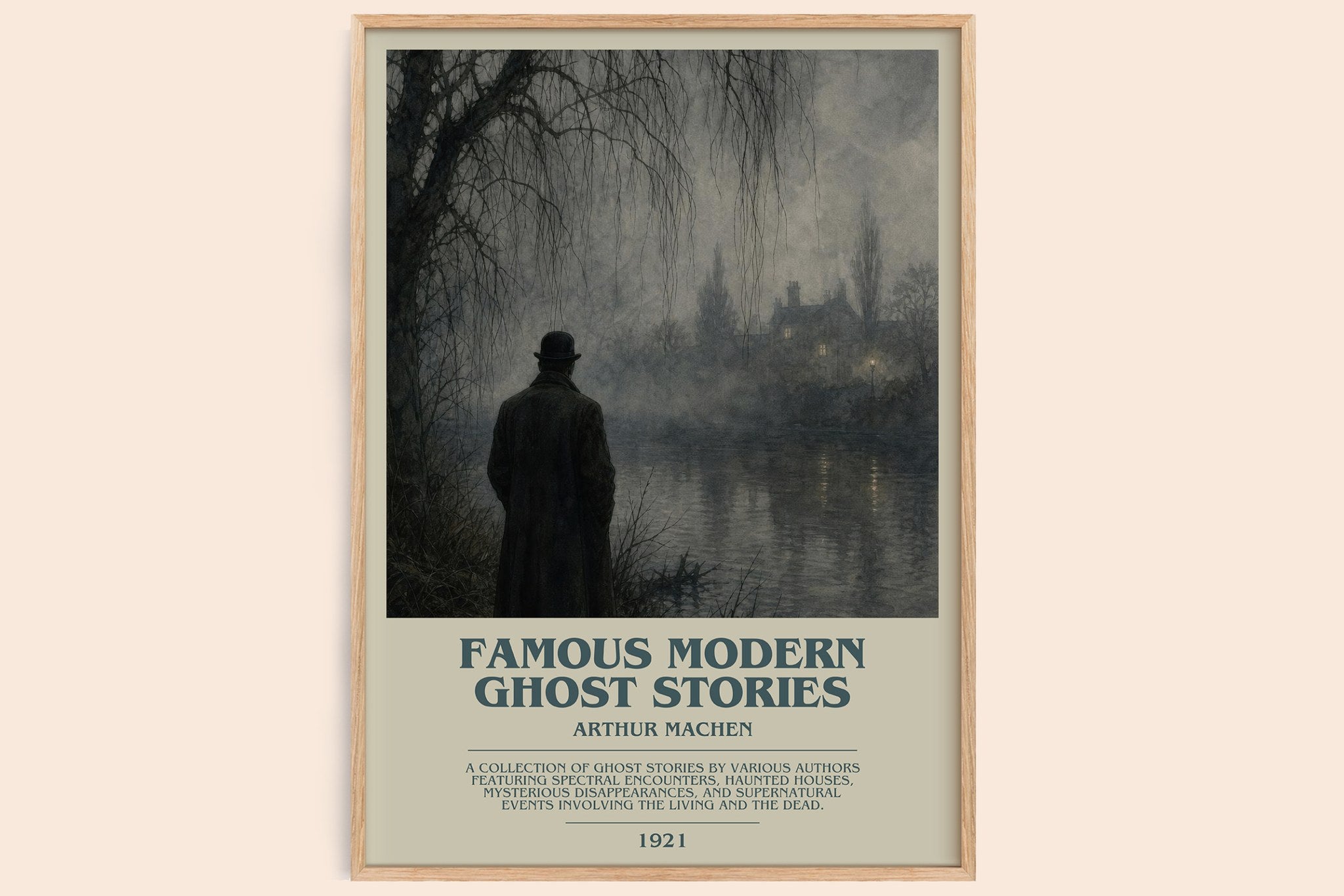 Famous Modern Ghost Stories Bookish Wall Art by Arthur Machen