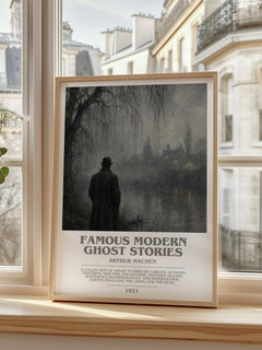 Famous Modern Ghost Stories bookish poster colour and style options – Arthur Machen book art