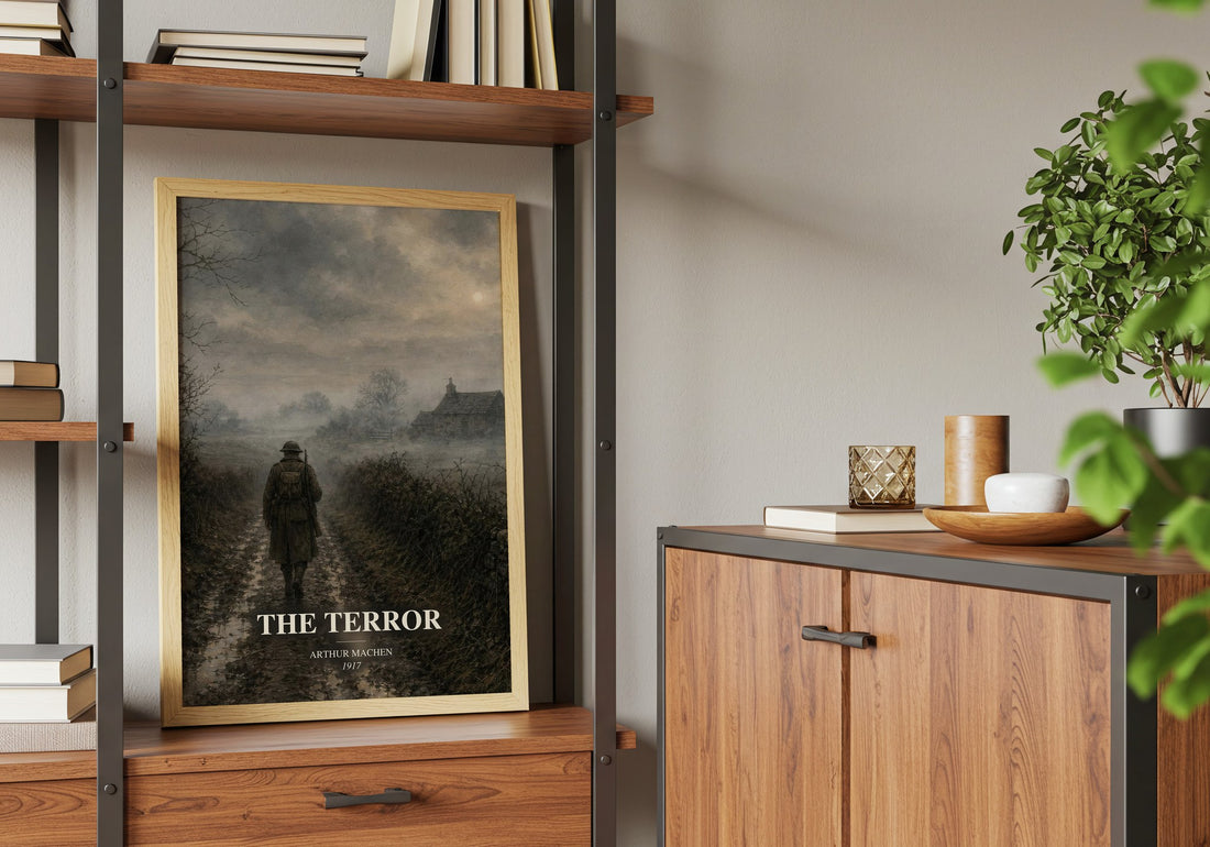 The Terror book watercolour illustration paper finish options – matte satin gloss