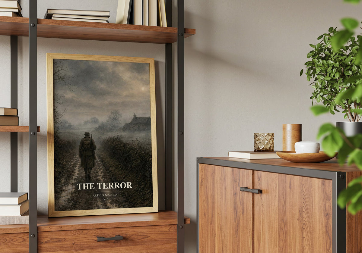 The Terror book watercolour illustration paper finish options – matte satin gloss