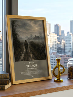 The Terror bookish print framed by window – literary home decor