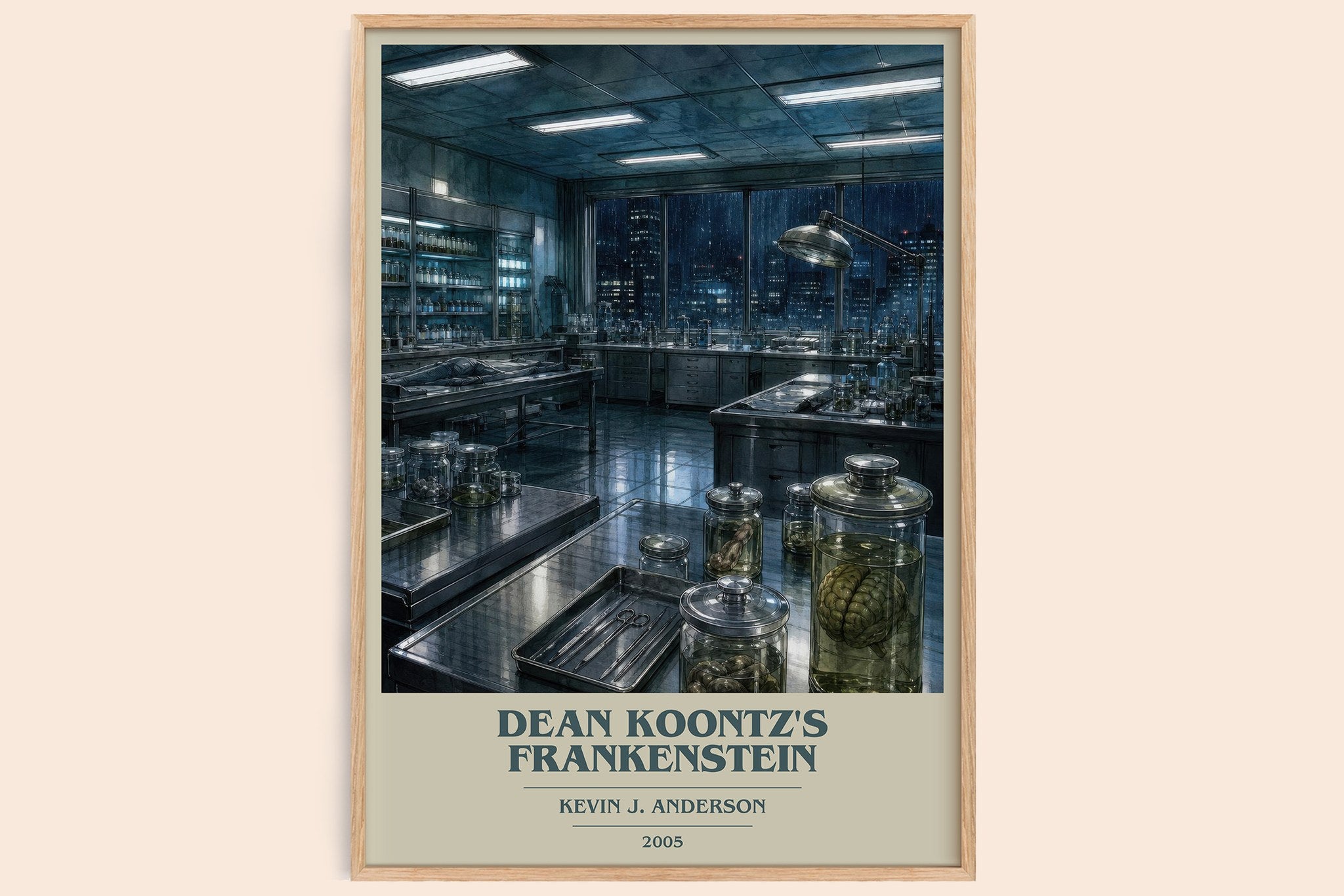 Dean Koontz's Frankenstein Book Cover Poster by Kevin J. Anderson