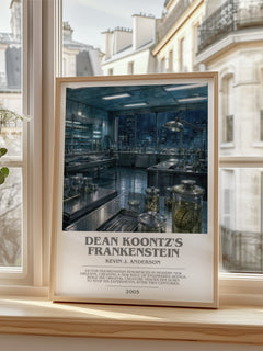 Dean Koontz's Frankenstein bookish poster colour and style options – Kevin J. Anderson book art