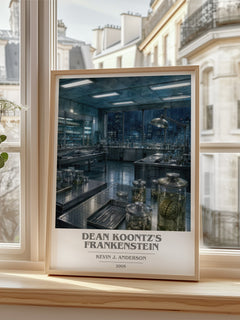 Dean Koontz's Frankenstein book cover poster colour and style options – Kevin J. Anderson book art