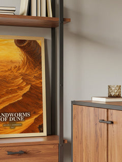 Sandworms of Dune book watercolour illustration paper finish options – matte satin gloss