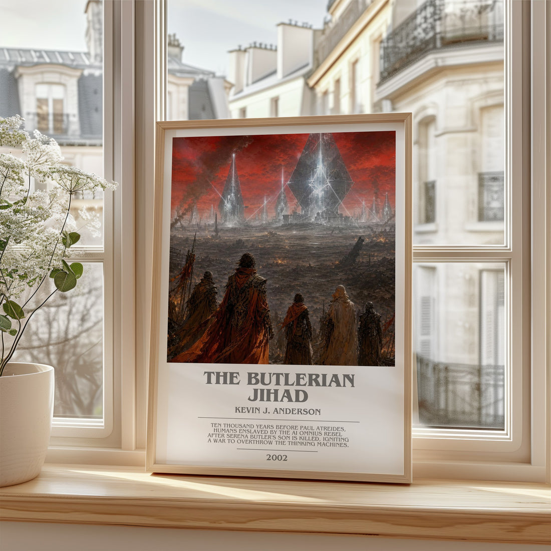 The Butlerian Jihad bookish poster colour and style options – Kevin J. Anderson book art