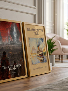The Butlerian Jihad watercolour print framed by window – literary home decor