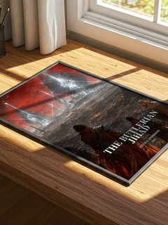 The Butlerian Jihad watercolour book poster framed on wall – sci fi wall art