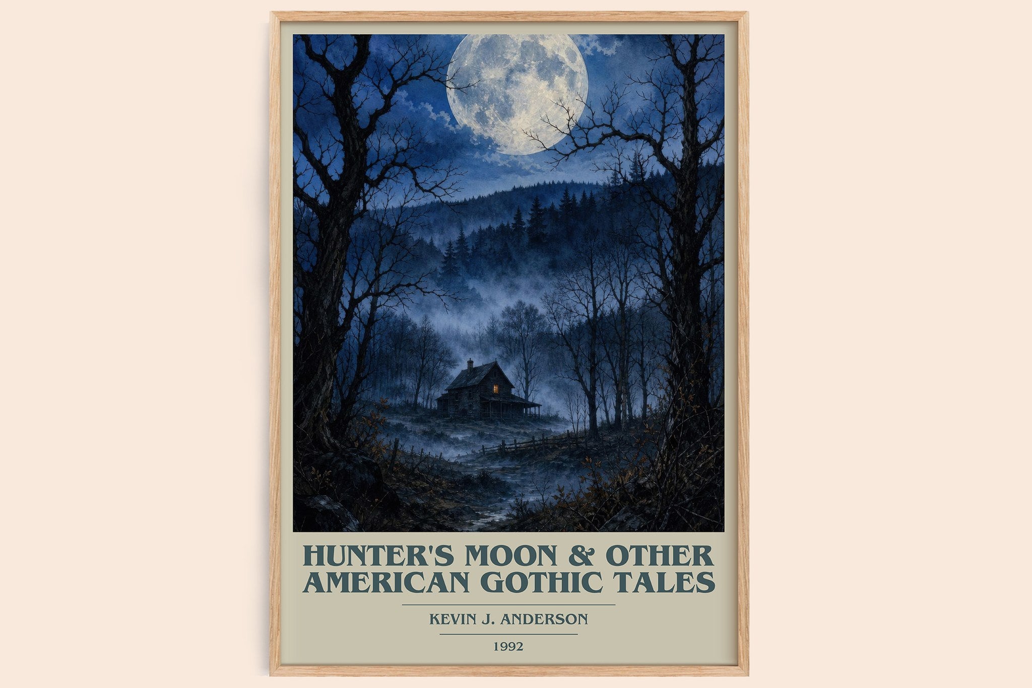 Hunter's Moon & Other American Gothic Tales Book Cover Poster by Kevin J. Anderson