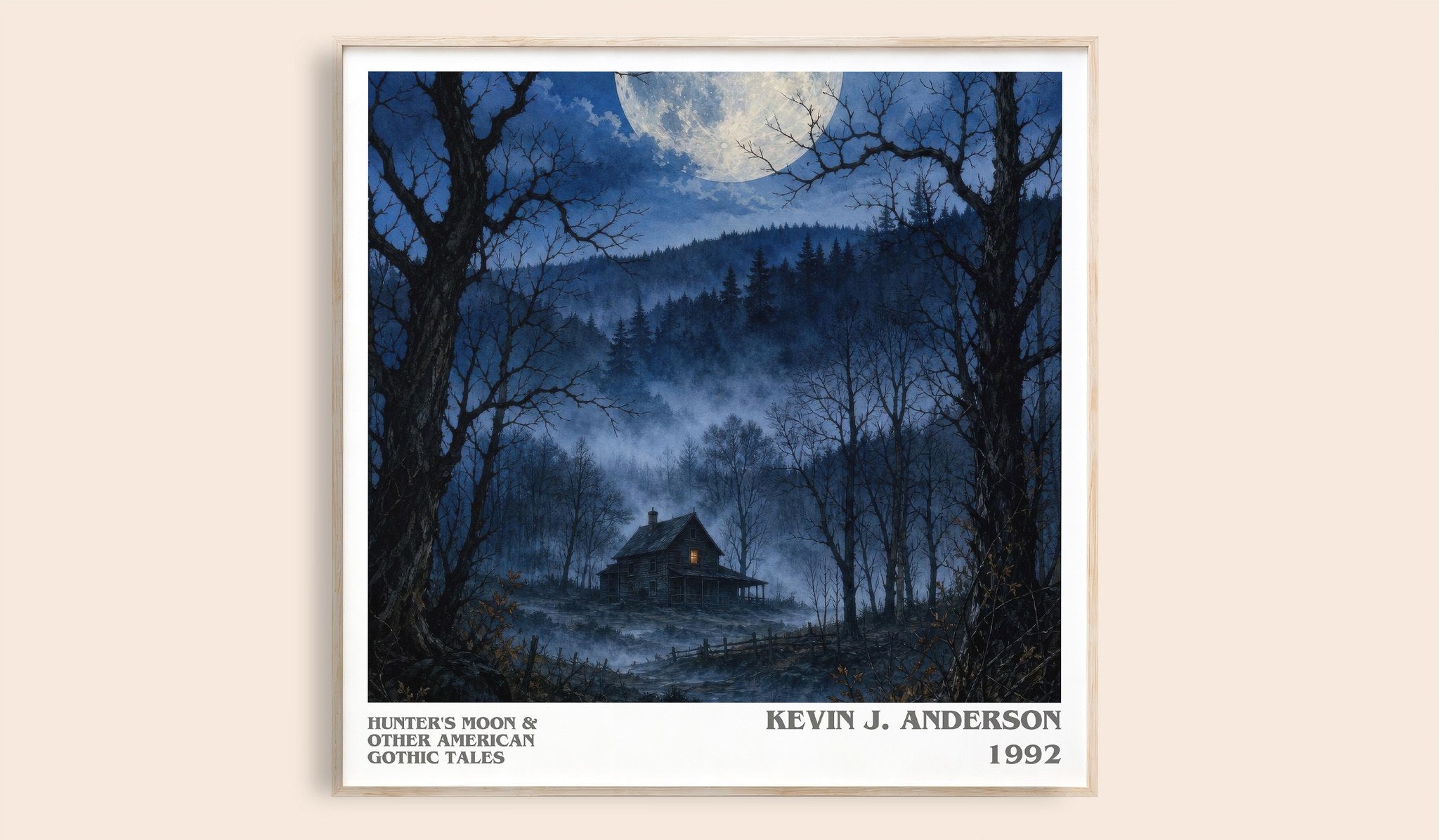 Hunter's Moon & Other American Gothic Tales Literary Art Print by Kevin J. Anderson