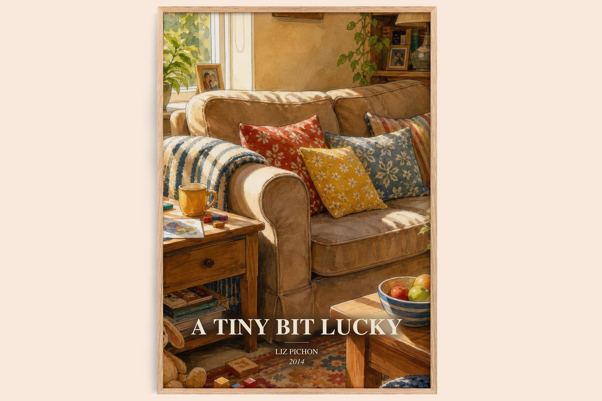 A Tiny Bit Lucky Book Watercolour Illustration by Liz Pichon