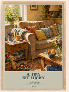 A Tiny Bit Lucky book cover book poster by Liz Pichon – framed literary art print