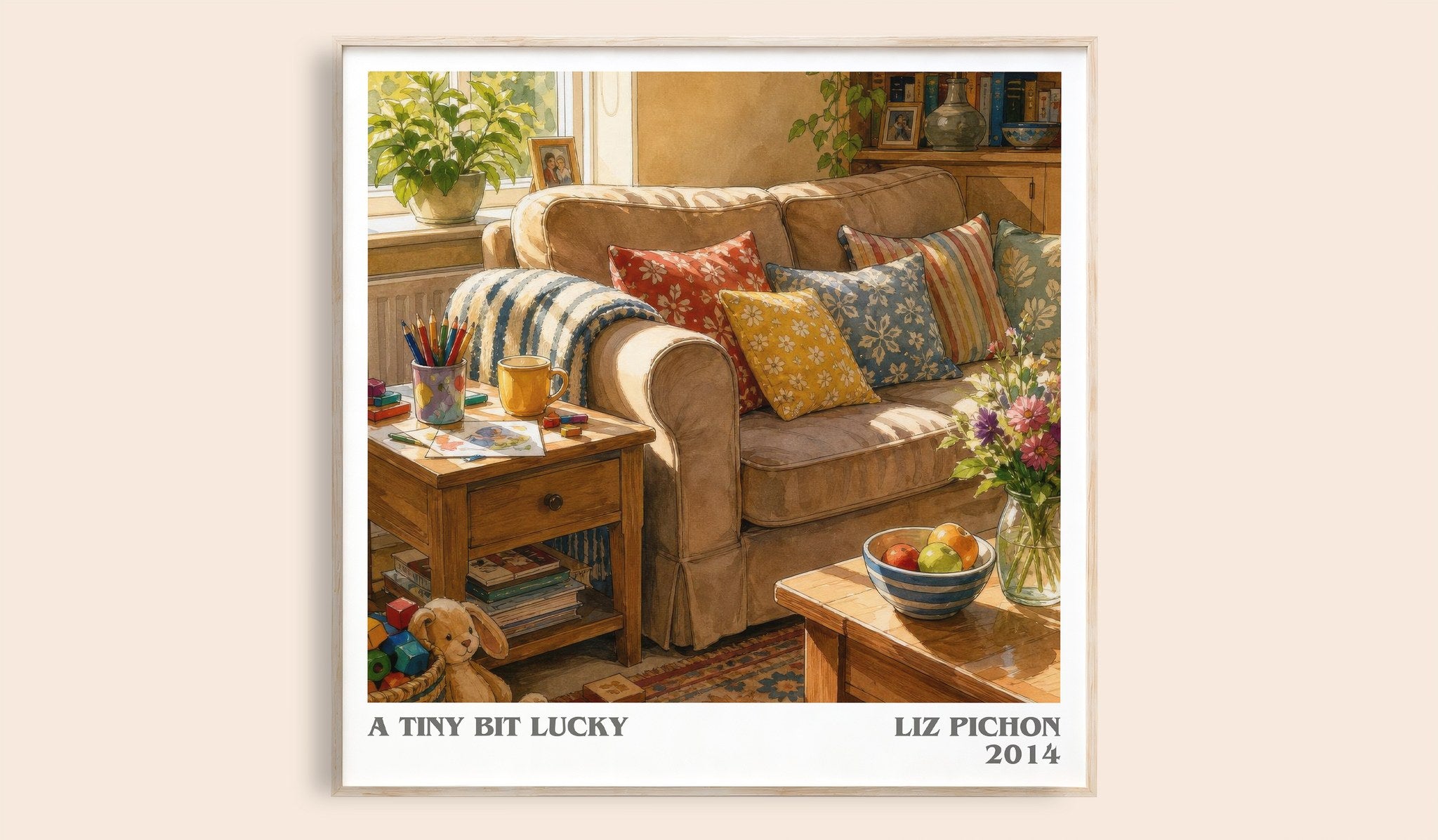 A Tiny Bit Lucky Literary Art Print by Liz Pichon