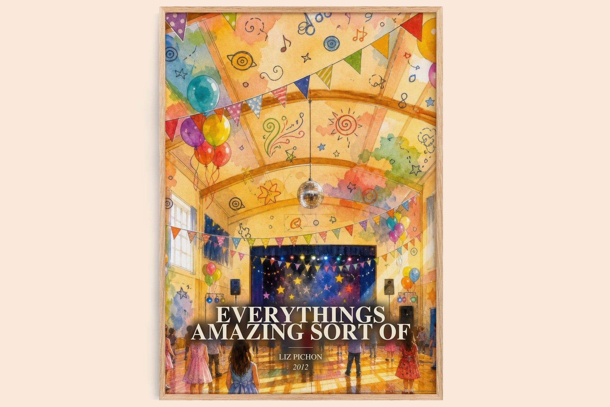 Everythings Amazing Sort Of Book Watercolour Illustration by L. Pichon