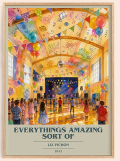 Everythings Amazing Sort Of book cover book poster by Liz Pichon – framed literary art print