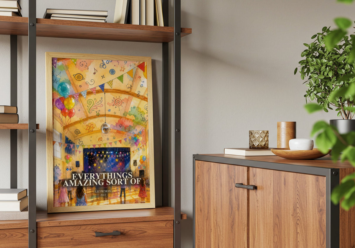 Everythings Amazing Sort Of book watercolour illustration paper finish options – matte satin gloss