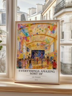 Everythings Amazing Sort Of book cover poster colour and style options – Liz Pichon book art