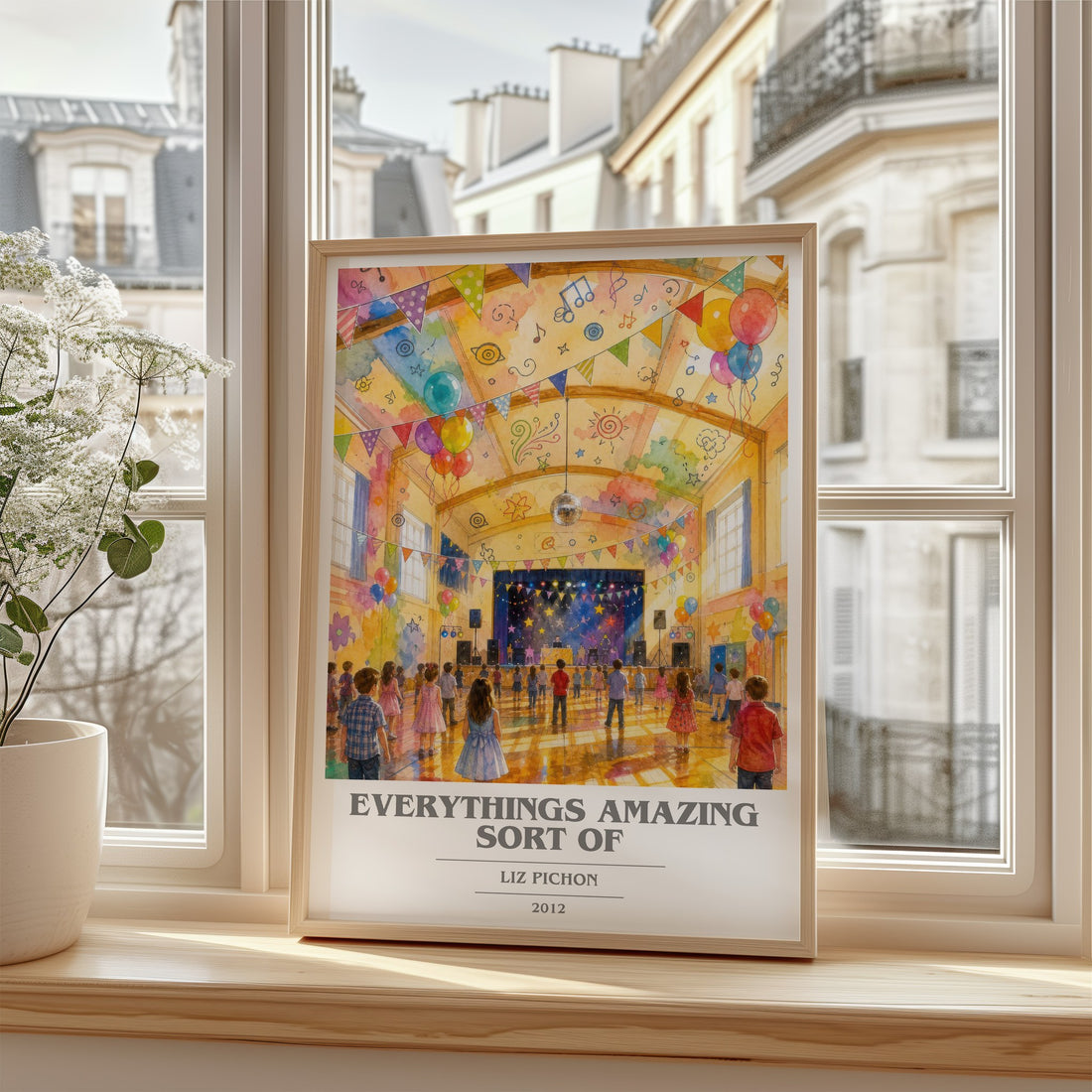 Everythings Amazing Sort Of book cover poster colour and style options – Liz Pichon book art