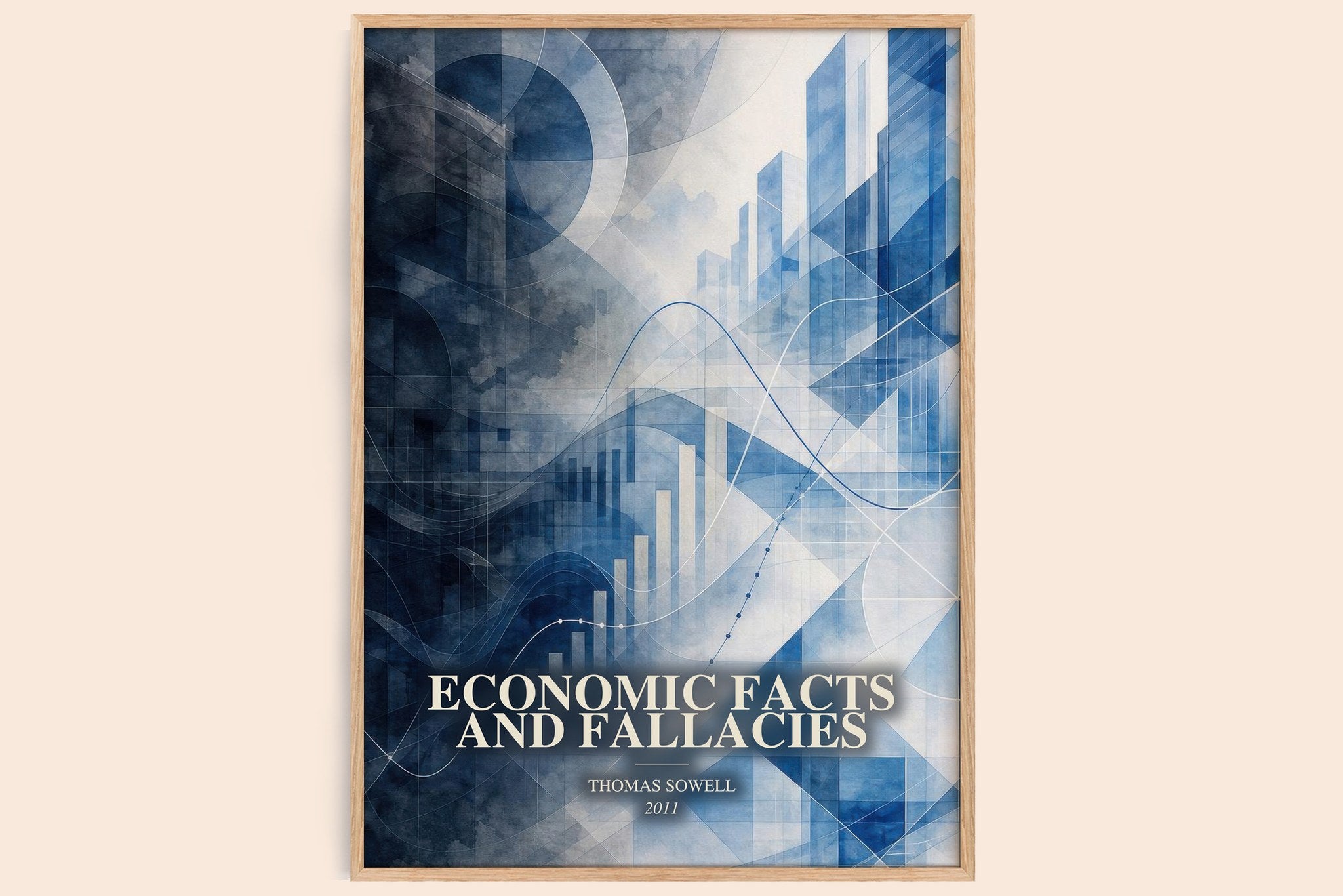 Economic Facts and Fallacies Book Watercolour Illustration by Thomas Sowell