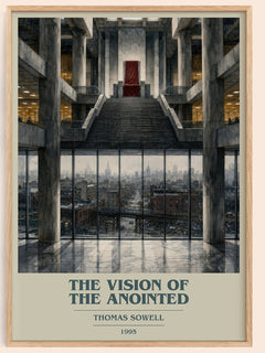The Vision of the Anointed book cover book poster by Thomas Sowell – framed literary art print