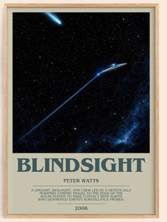 Blindsight bookish book poster by Peter Watts – framed literary art print