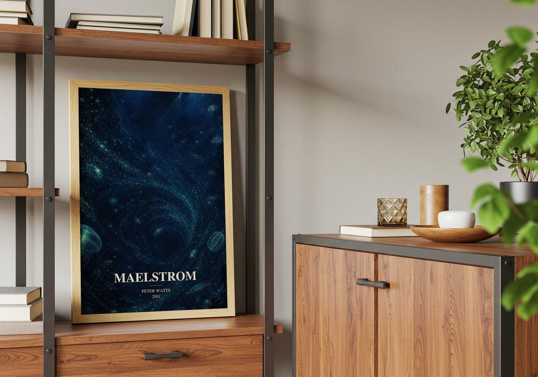 Maelstrom book watercolour illustration paper finish options – matte satin gloss