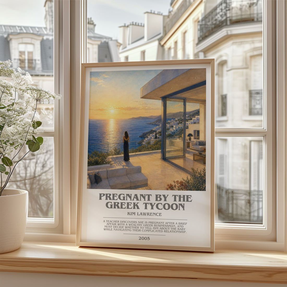Pregnant By The Greek Tycoon bookish poster colour and style options – Kim Lawrence book art