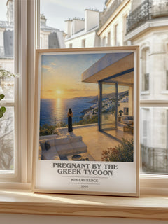 Pregnant By The Greek Tycoon book cover poster colour and style options – Kim Lawrence book art