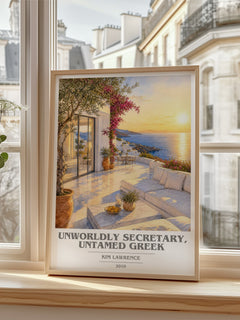 Unworldly Secretary, Untamed Greek book cover poster colour and style options – Kim Lawrence book art