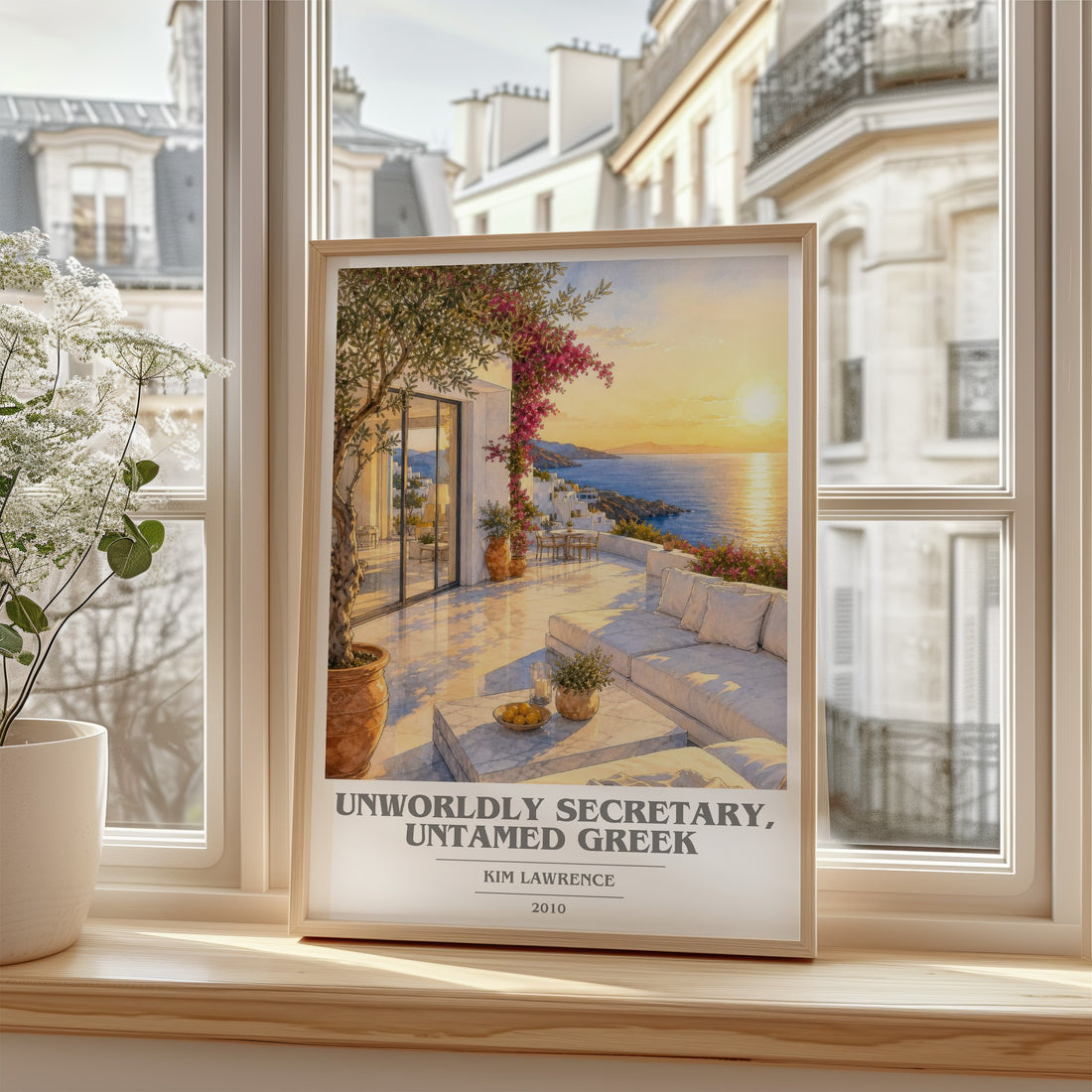 Unworldly Secretary, Untamed Greek book cover poster colour and style options – Kim Lawrence book art