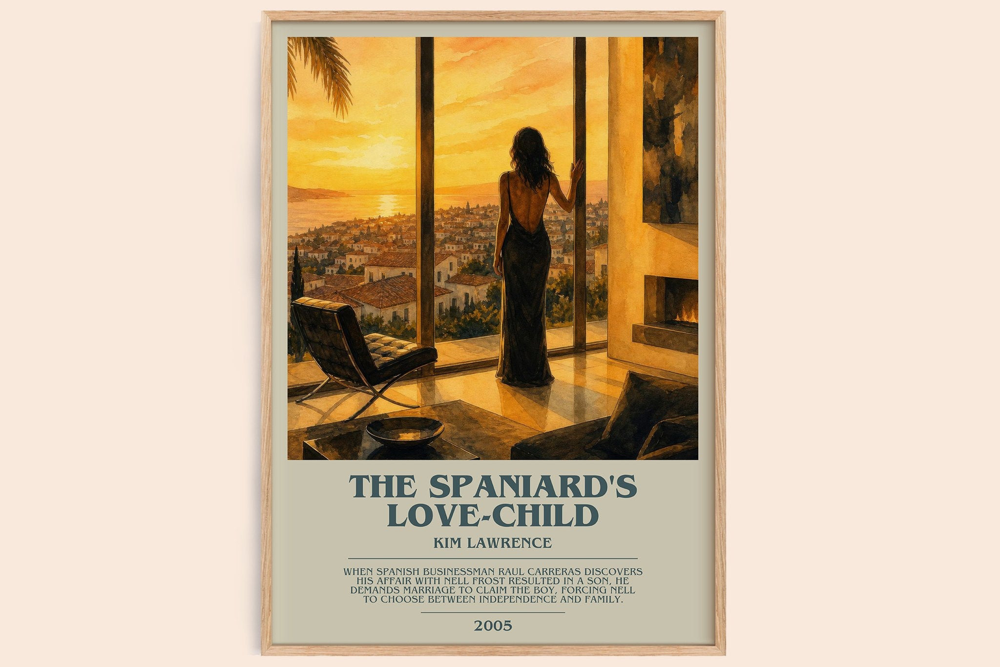 The Spaniard's Love-Child Bookish Wall Art by Kim Lawrence
