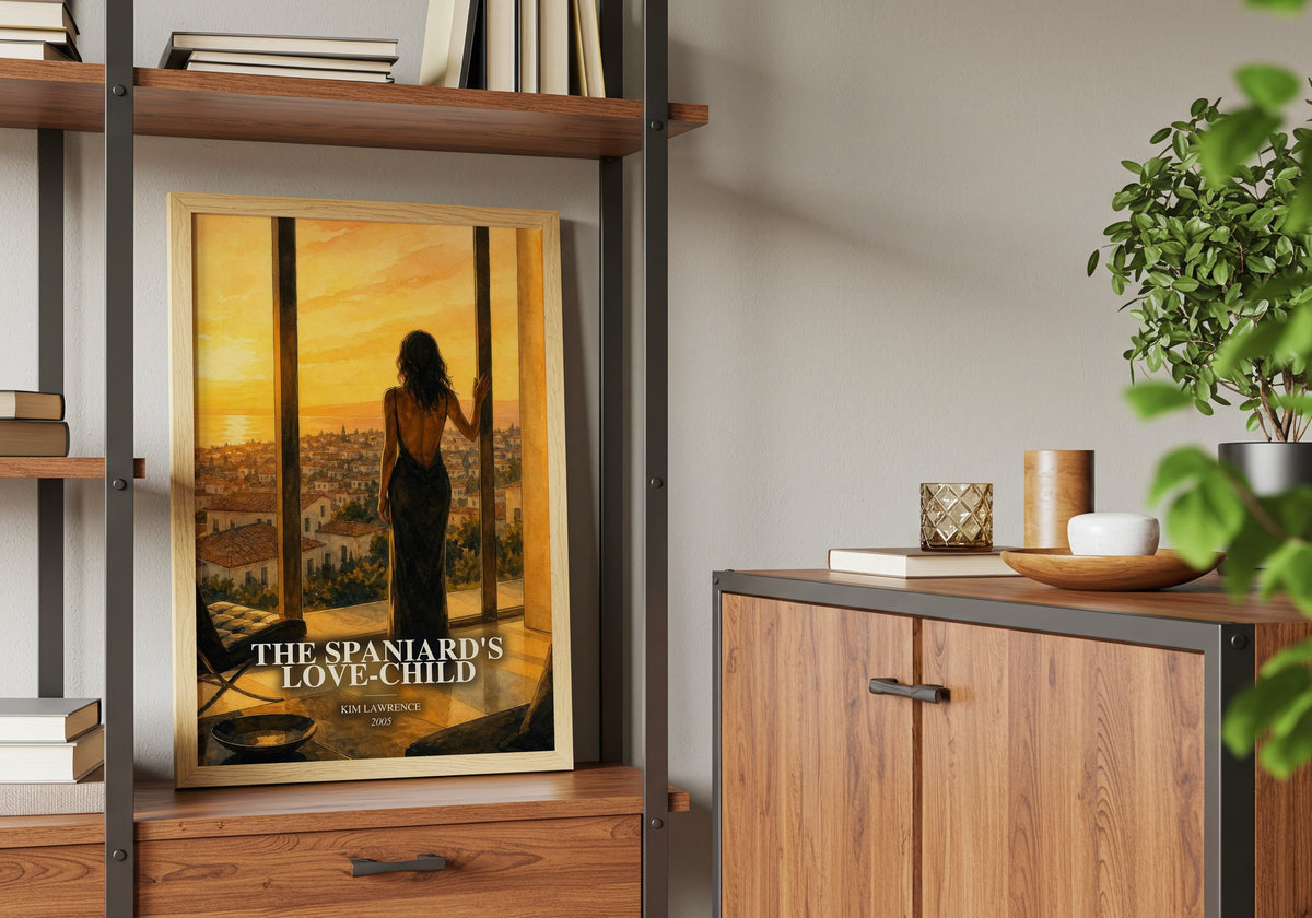 The Spaniard's Love-Child book watercolour illustration paper finish options – matte satin gloss