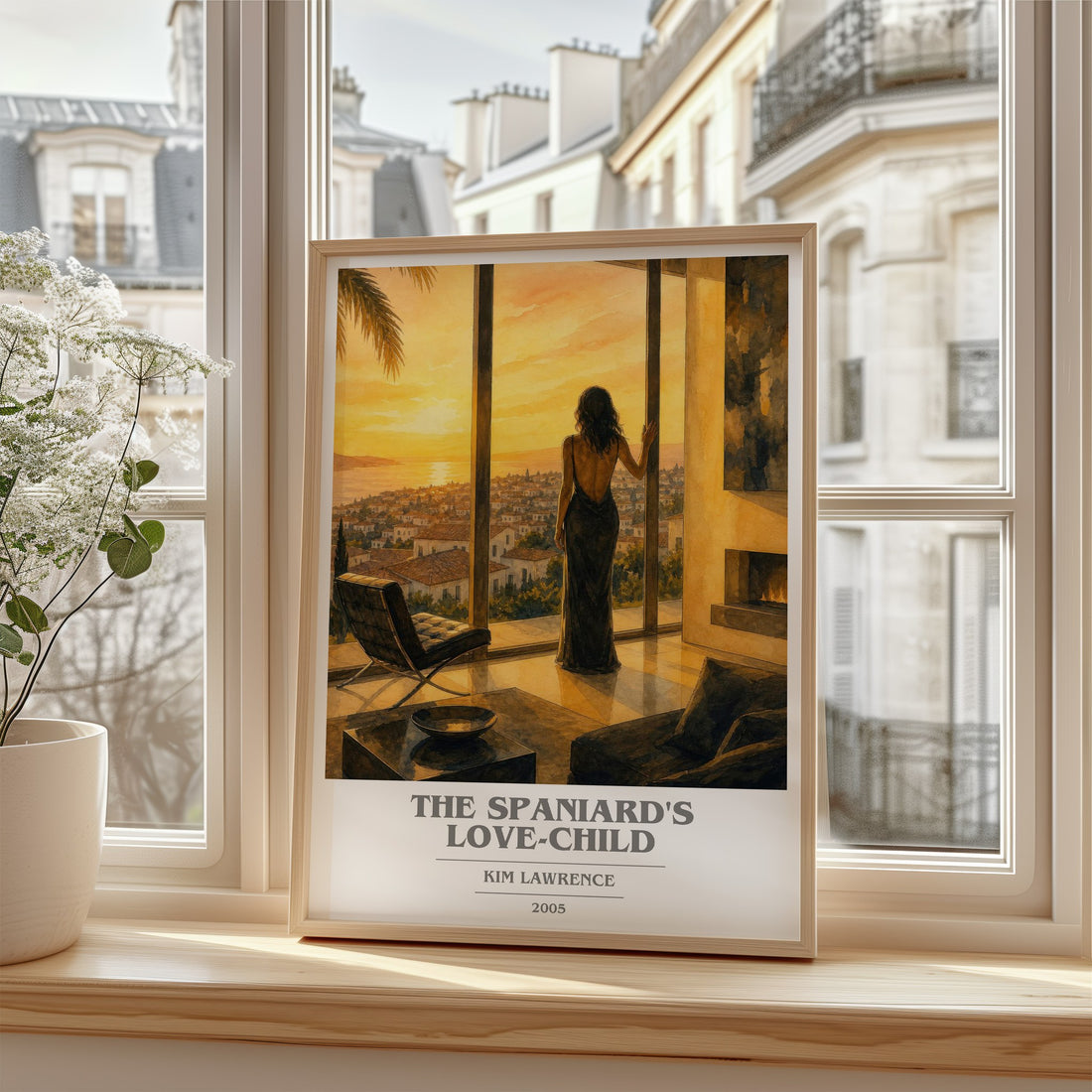 The Spaniard's Love-Child book cover poster colour and style options – Kim Lawrence book art