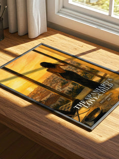 The Spaniard's Love-Child watercolour book poster framed on wall – romance wall art