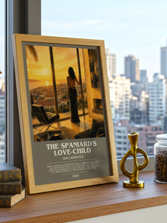 The Spaniard's Love-Child bookish print framed by window – literary home decor