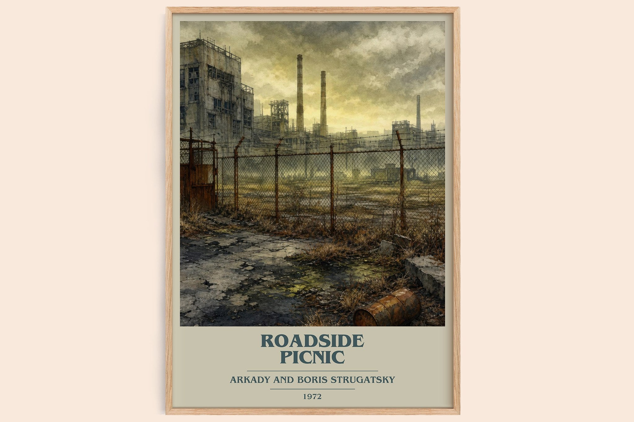 Roadside Picnic Book Cover Poster by Arkady and Boris Strugatsky