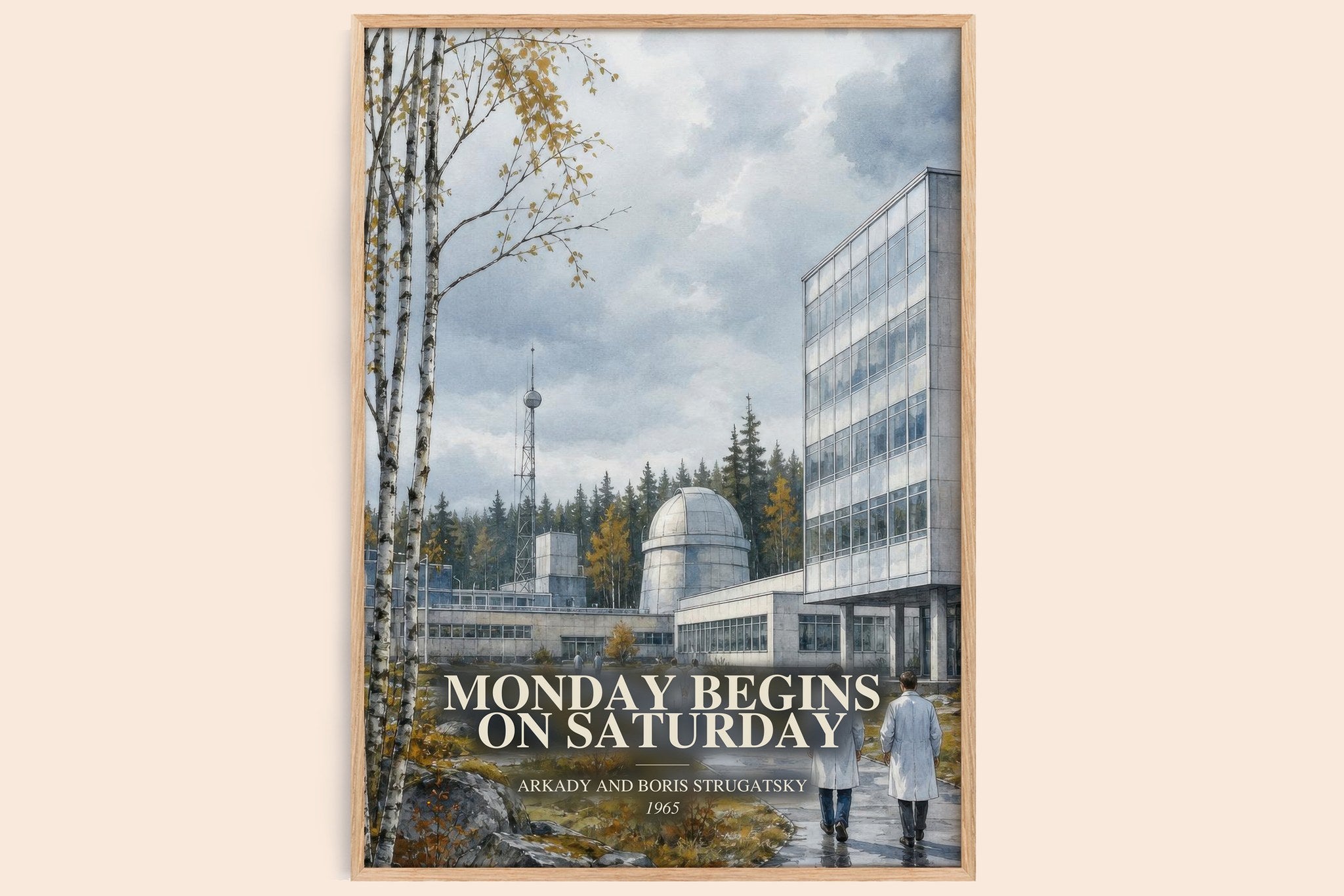 Monday Begins on Saturday Book Watercolour Illustration by Arkady and Boris Strugatsky