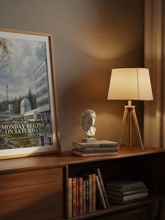 Monday Begins on Saturday watercolour print on bookshelf – Arkady and Boris Strugatsky fan gift